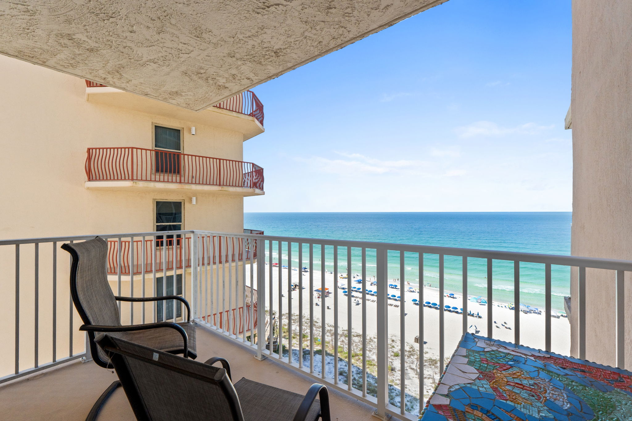 Bedroom 3's private balcony