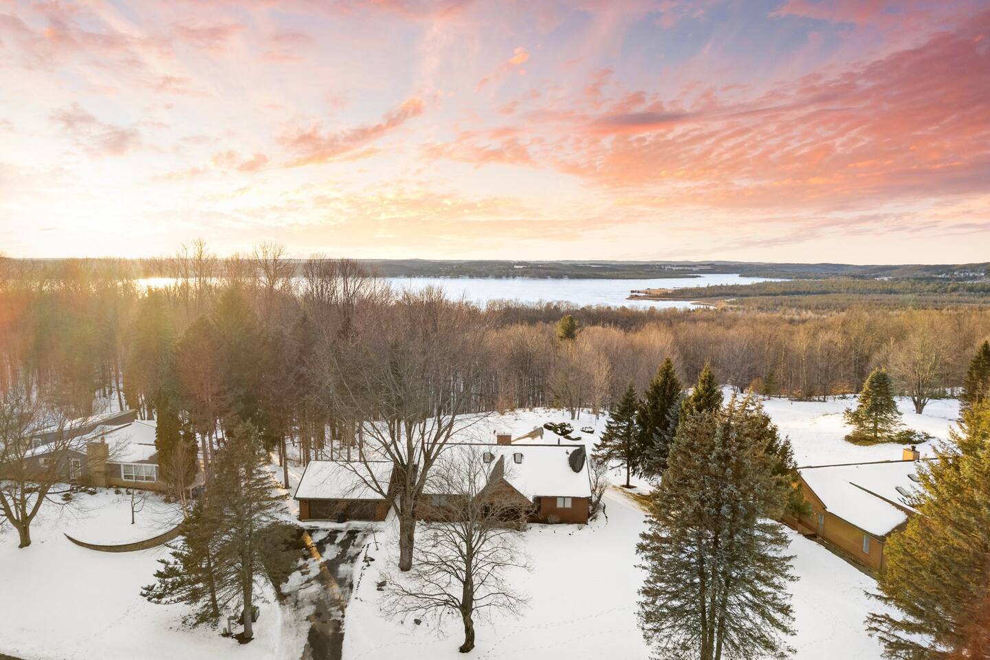 Winter Lake Bellaire views