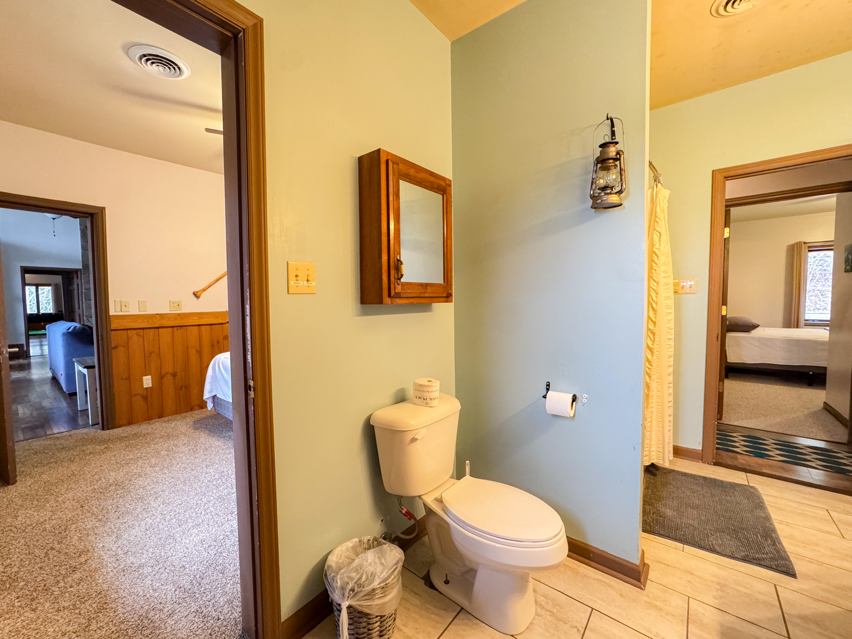 Fontana Lake themed bedroom to the left.