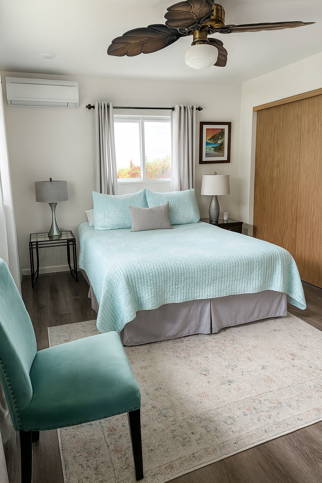 queen bedroom 2  with air conditioning