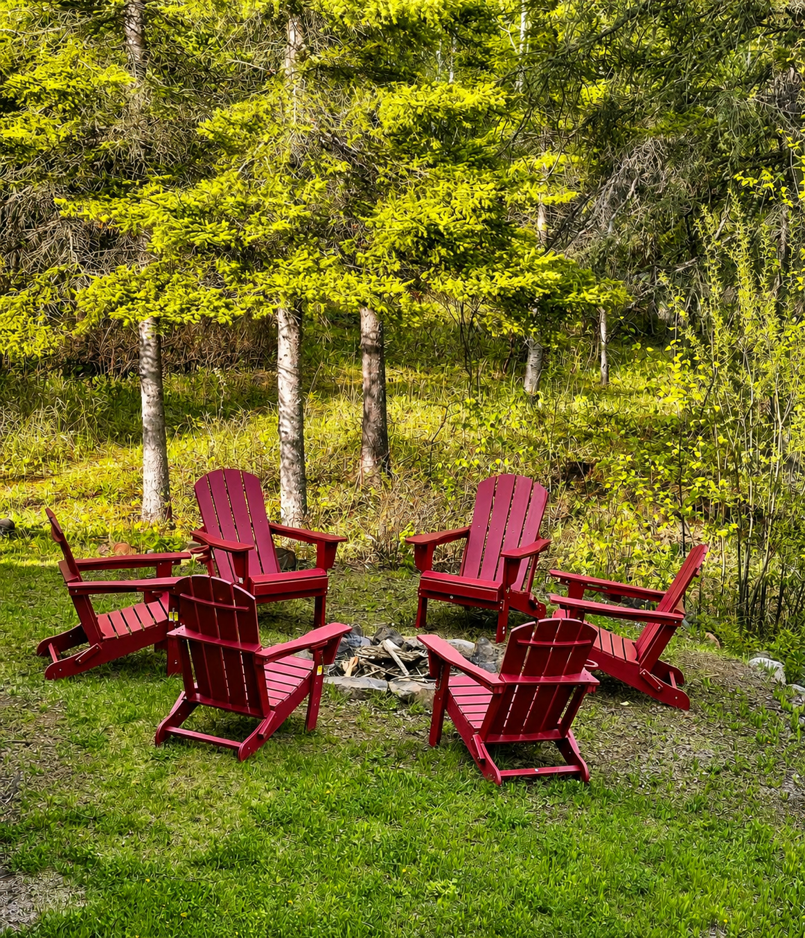 The perfect gathering place after a day of adventure, warm flames, cool night air, and the kind of conversations you never want to end. Just steps outside the basement door.
