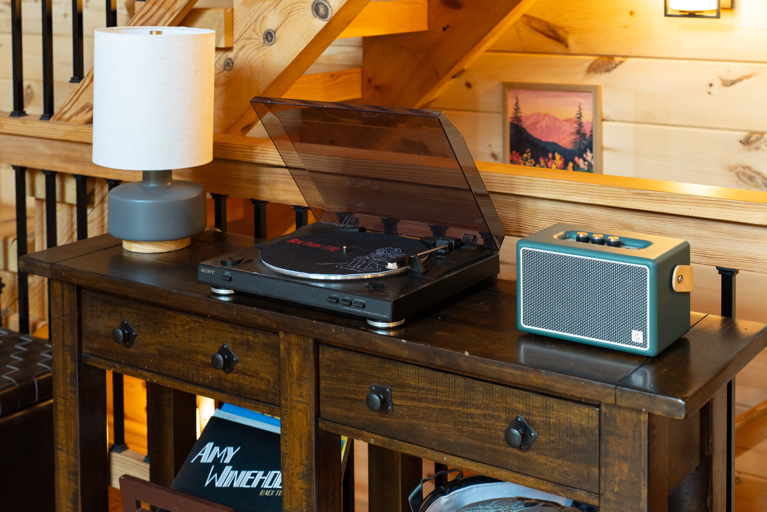 Turntable and speaker