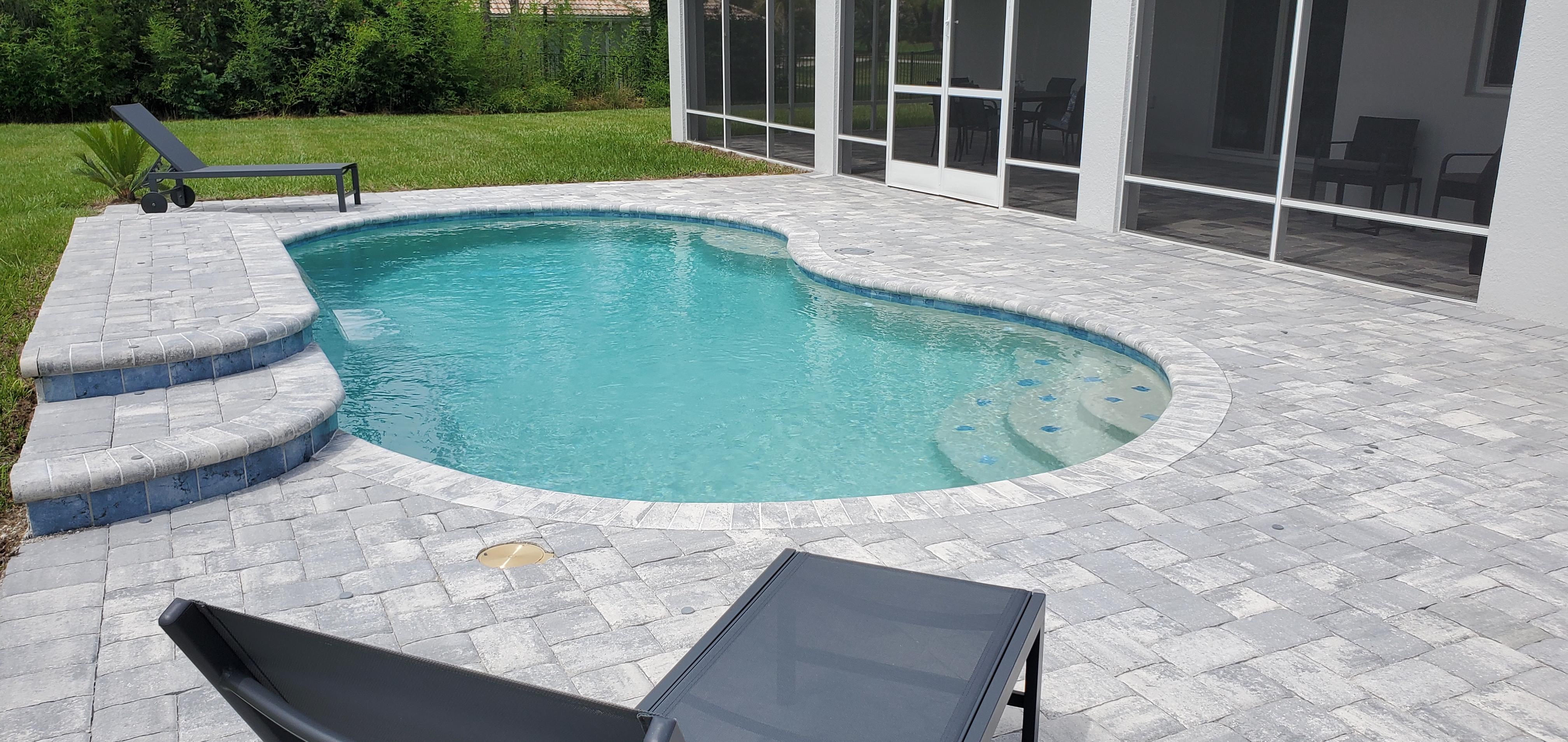 Pool and sun loungers