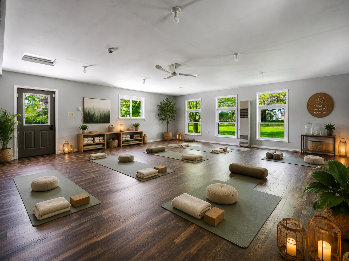 Imagine yourself settling up this space for your wellness retreat or a girls getaway. The possibilities of what you can do with our event space are endless. 