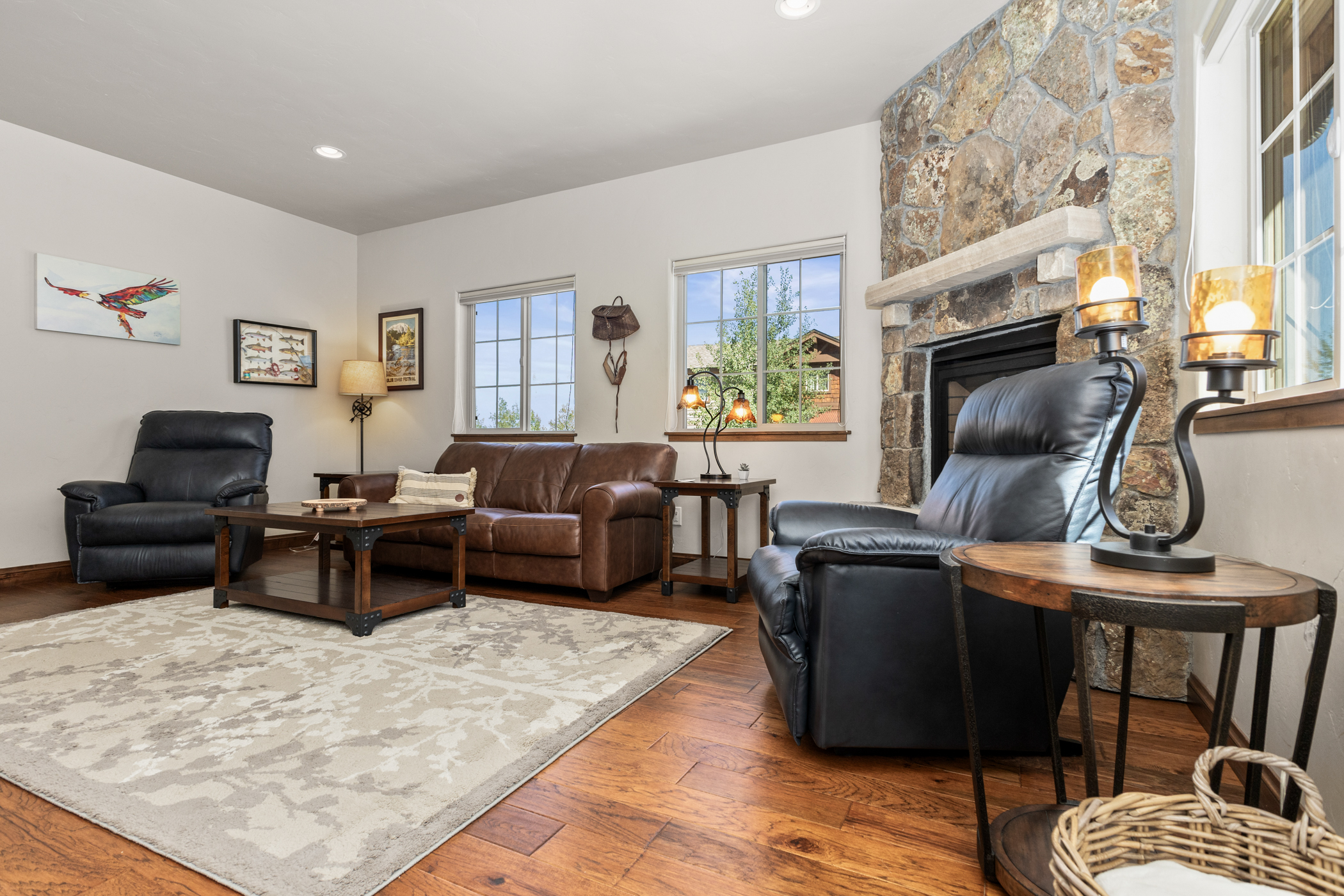 Main Level -- Living Room with Large HDTV