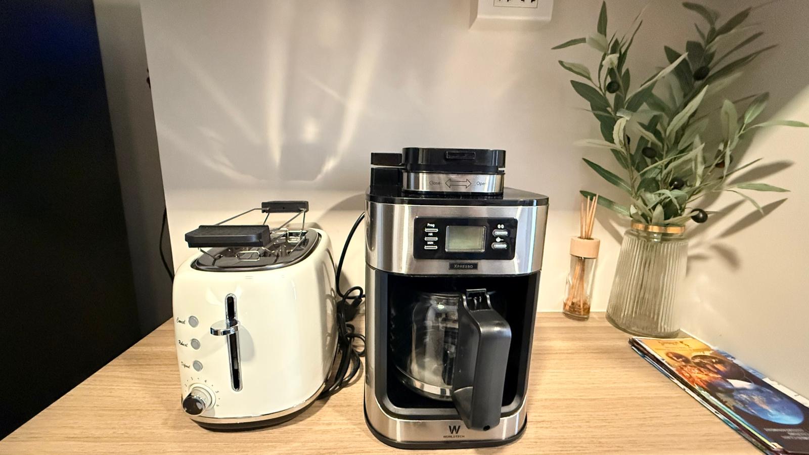Toaster and coffee maker