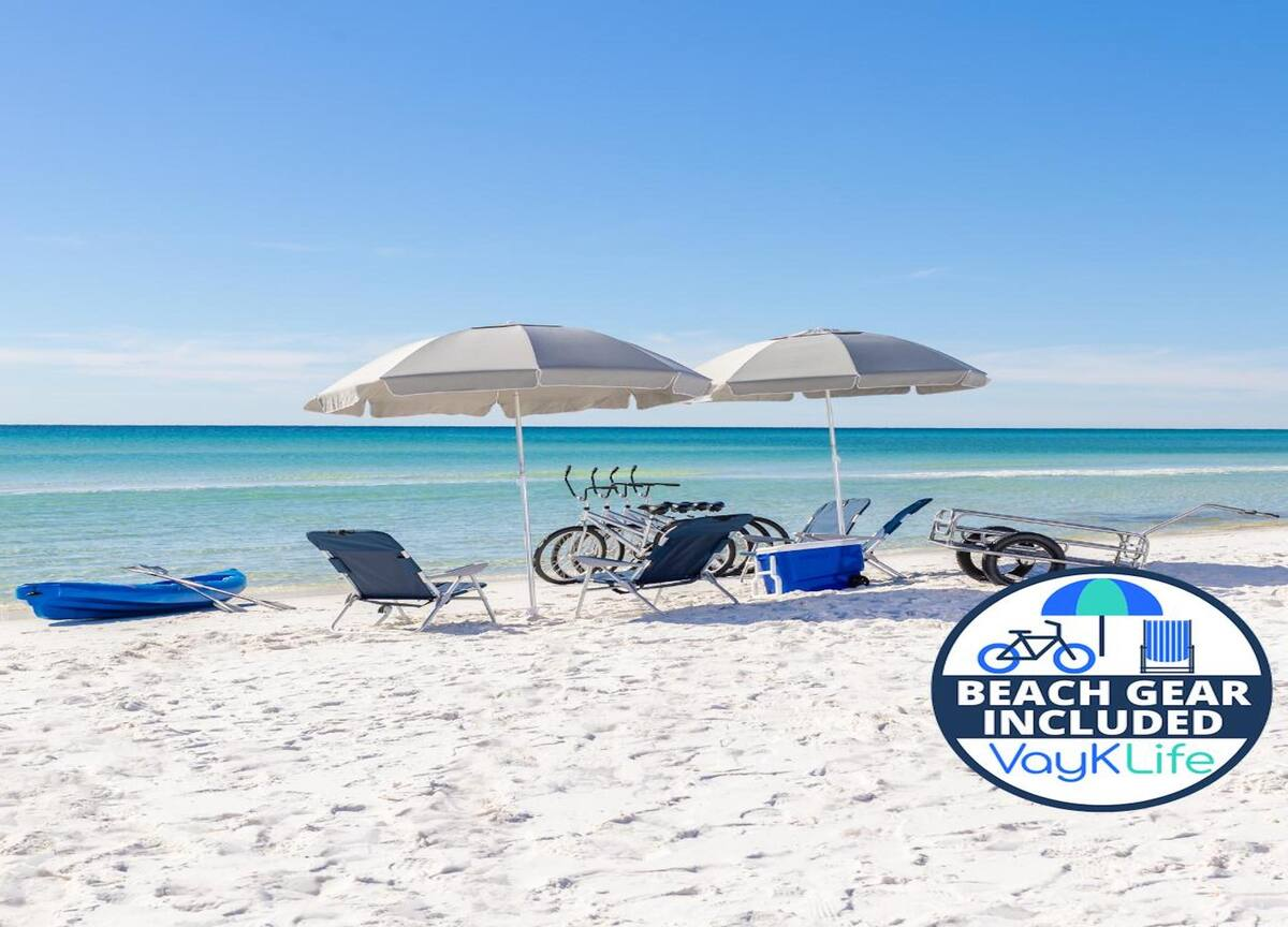 Customize your own beach gear package for the ultimate seaside experience, tailored to fit your style, comfort, and adventure needs.