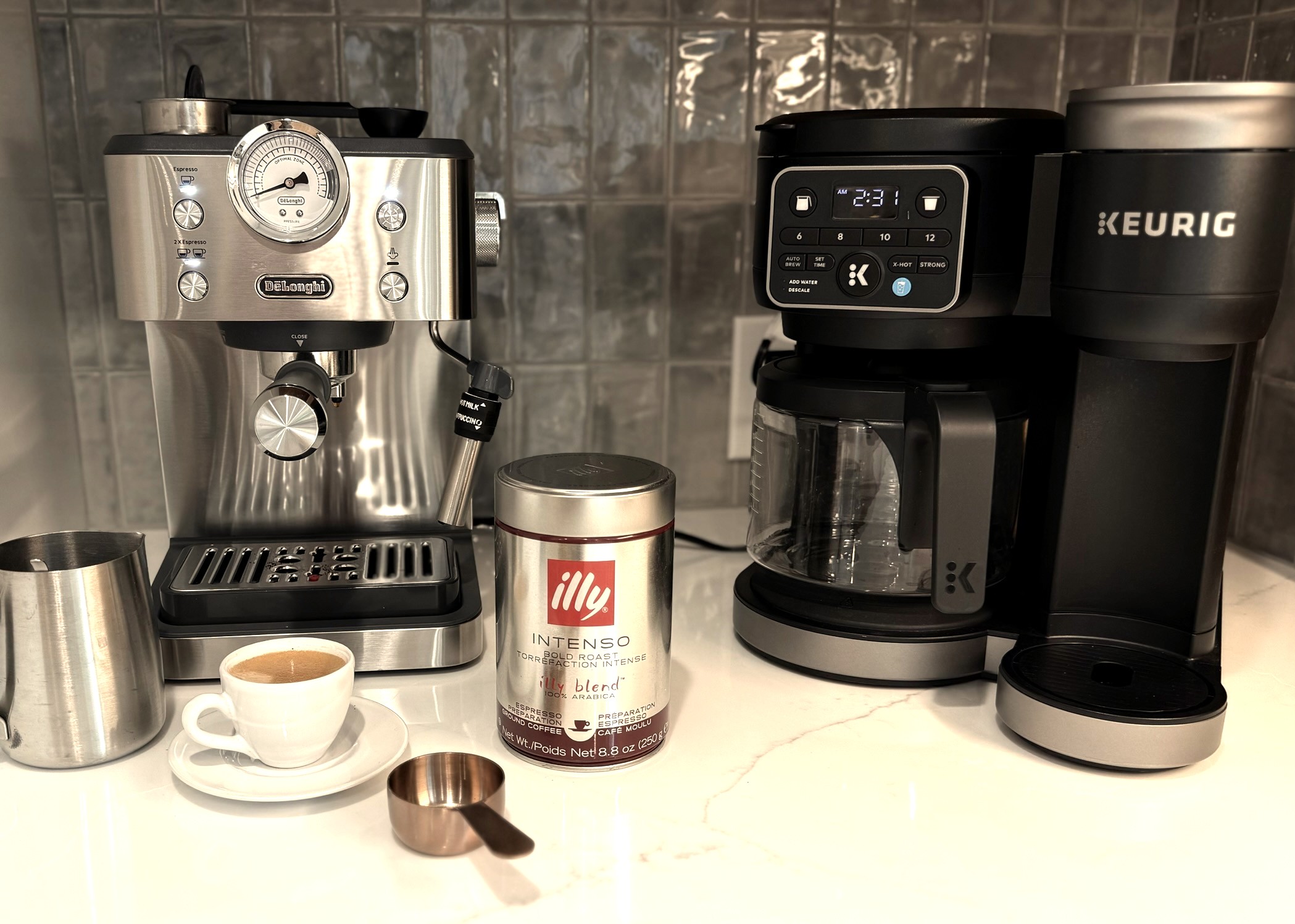 DeLonghi Espresso and Keurig Single Cup or Carafe