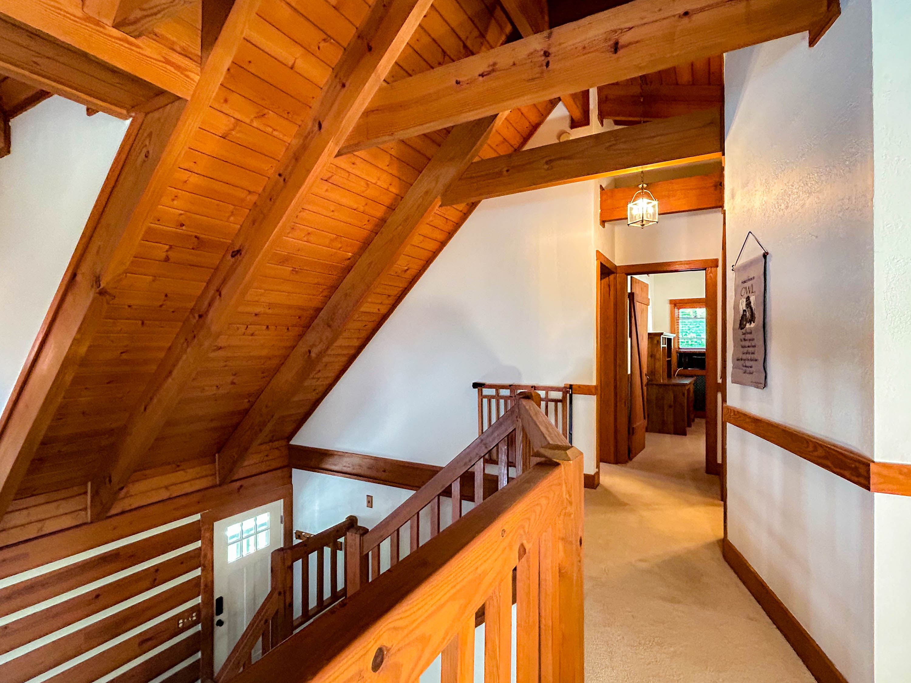 stairs to the upper sleeping quarters in the main house.