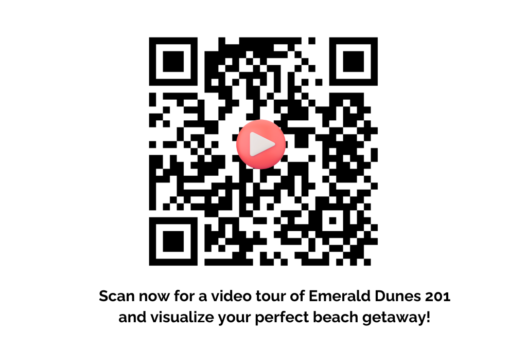 Scan this QR code for a video walkthrough of this incredible beachfront condo!!