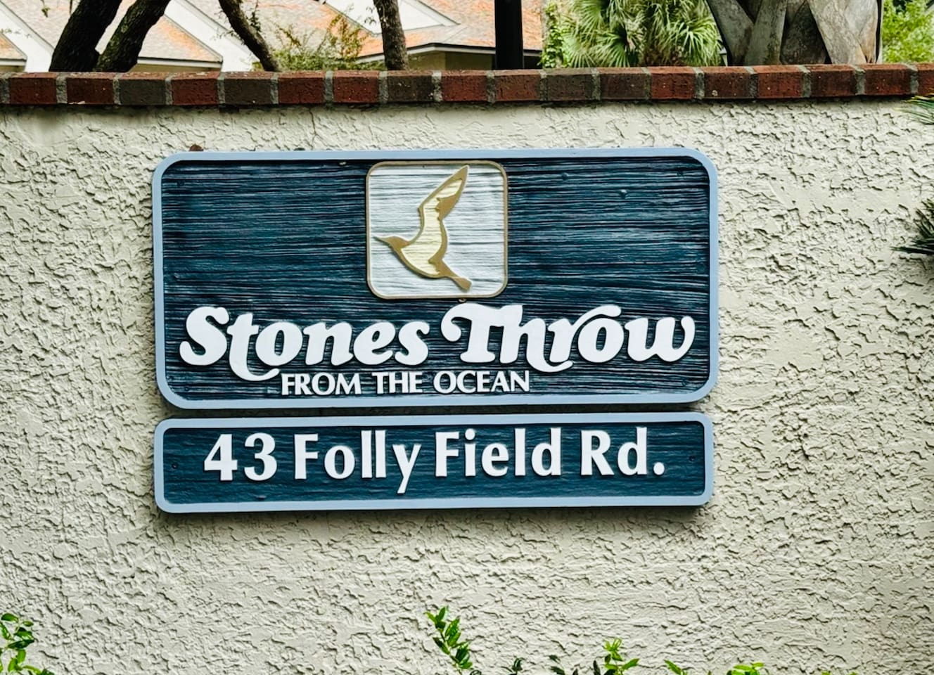 Stones Throw entrance sign