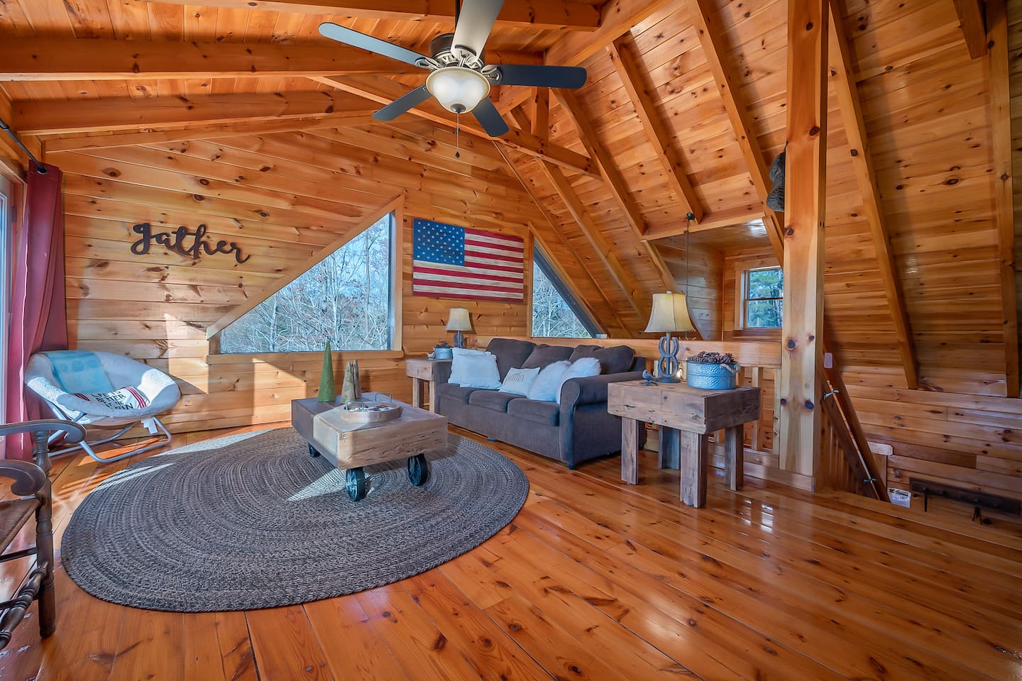 Upstairs loft area