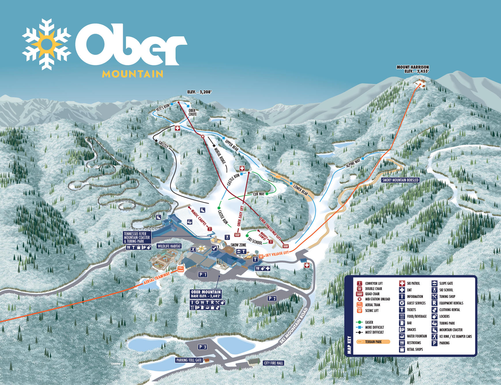 Ober Mountain - the only place in TN to ski and snowboard - but it is so much more.  Snowtubing, Ice Skating, mountain coasters, nature exhibits, zip-lining, and the famous tram from Gatlinburg are all part of this wonderful place to spend a day!