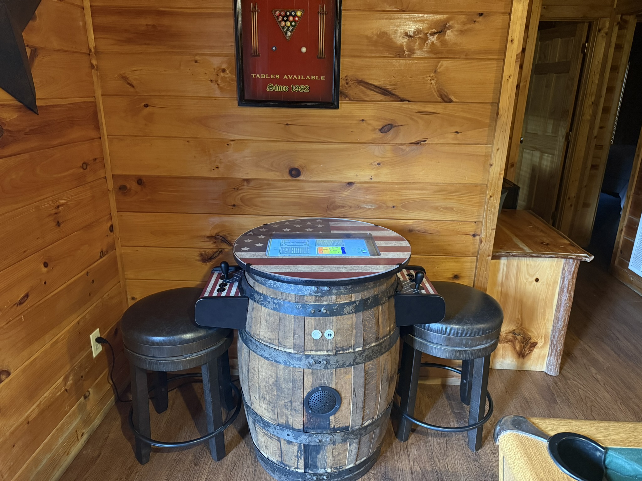 Challenge each other on our two player barrel multi-cade.