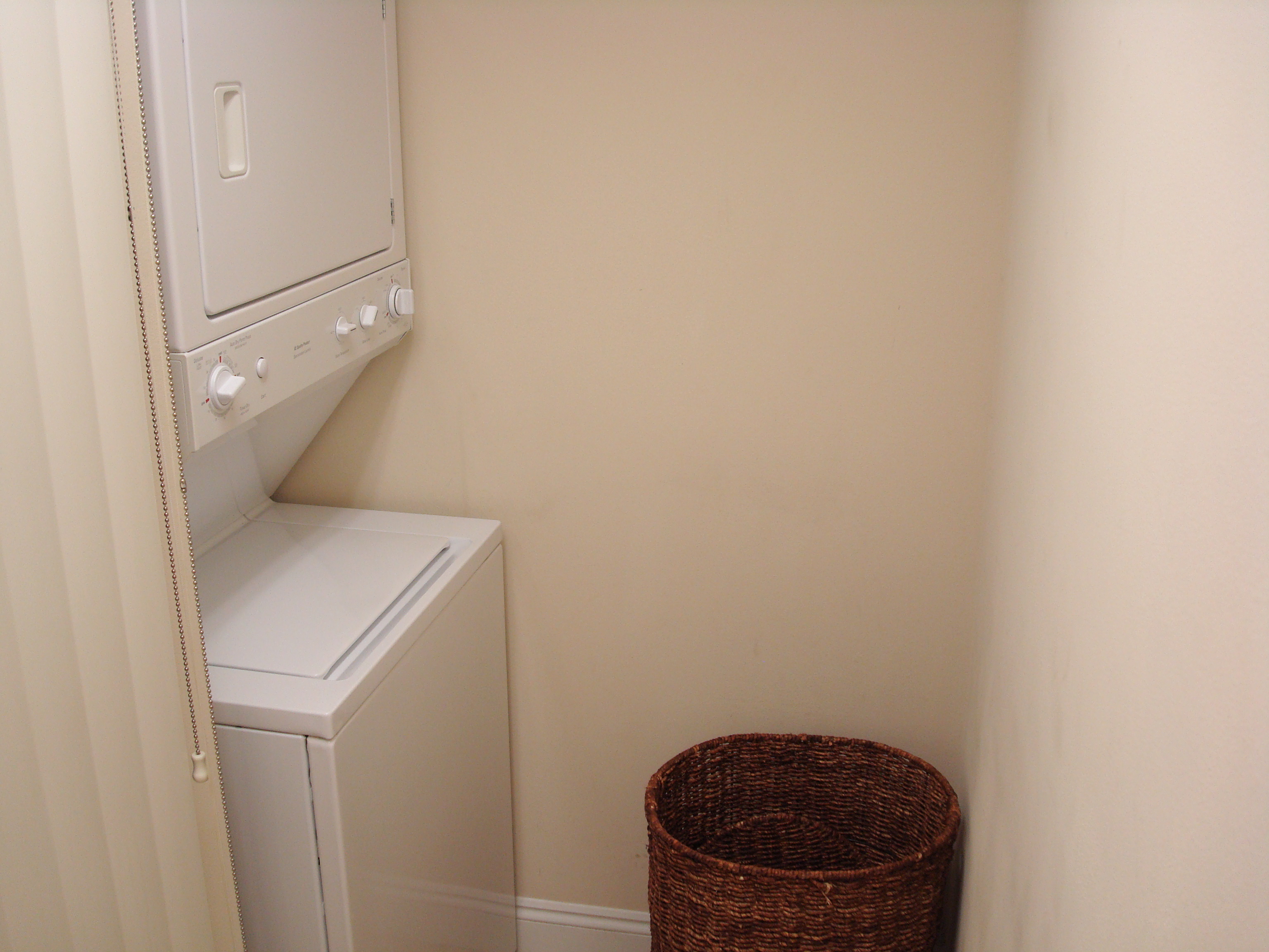Convenient, in-unit laundry saves trips to the laundromat