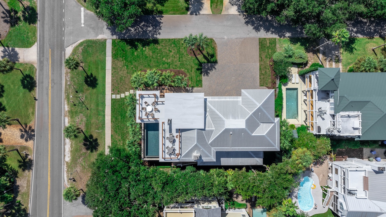 Aerial of 4001 Palm Blvd Shore Thing | 4001 Palm Blvd | Isle of Palms, SC | IOP Escapes