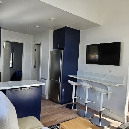 Breakfast nook next to kitchen