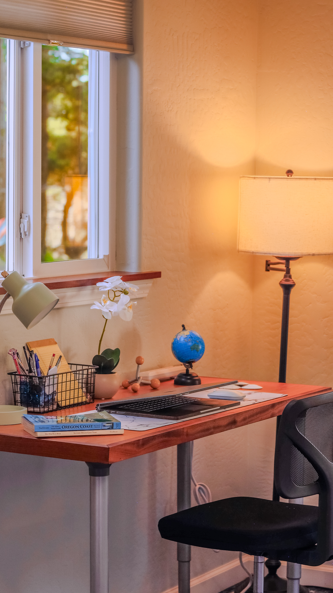 Dedicated Workspace in Living Room