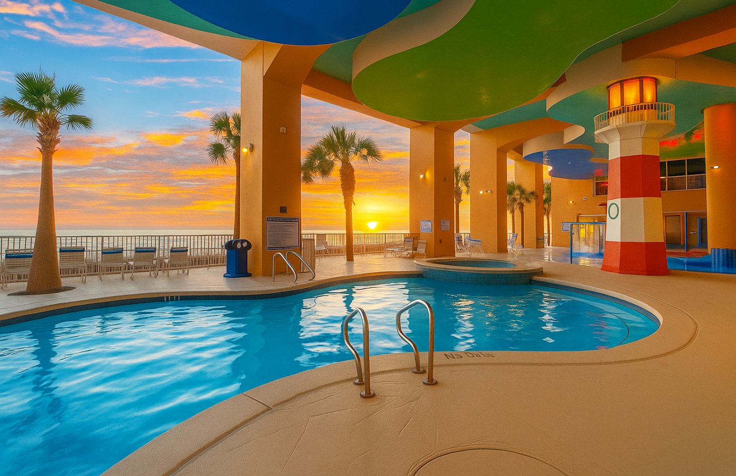 Sunset at Pool