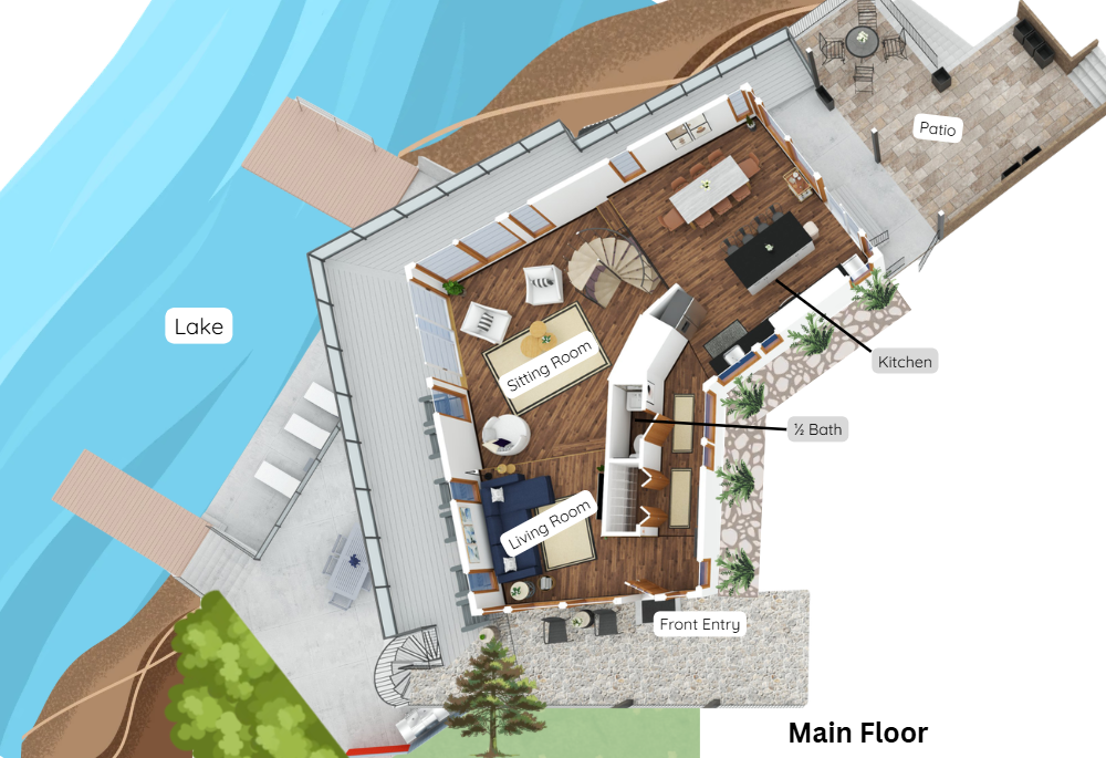 Main Floor - 3D Floor Plan