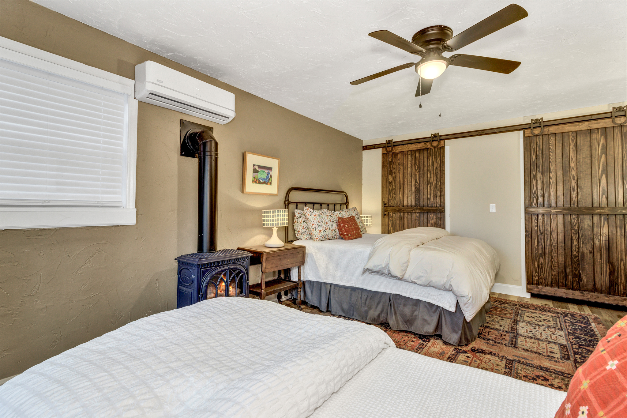 Mini Split and Electric Stove Fireplace