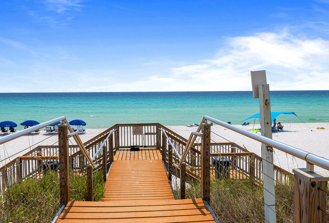 Belle Mer's private walkover to the Beach