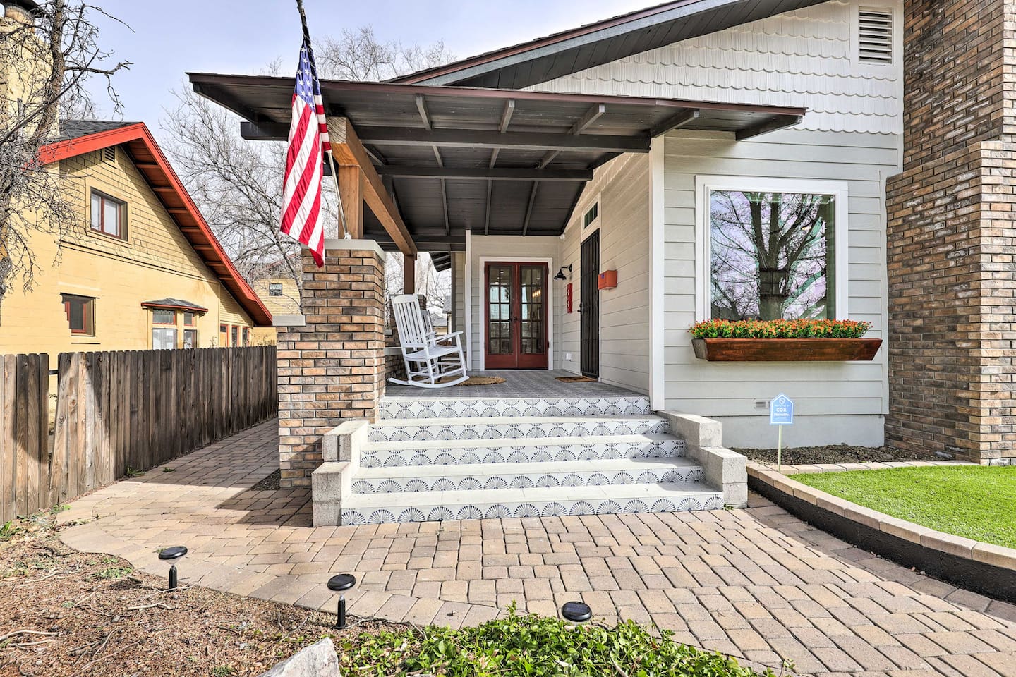 Flags waving and rockers ready — this is where your stay begins.