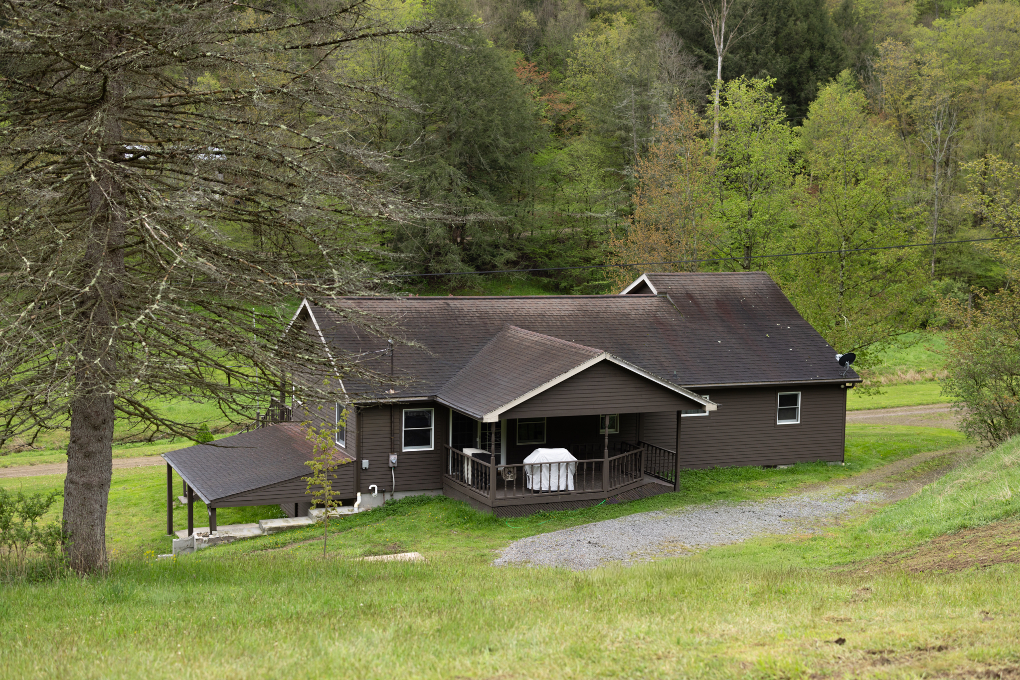 Back of house view, from the campfire area