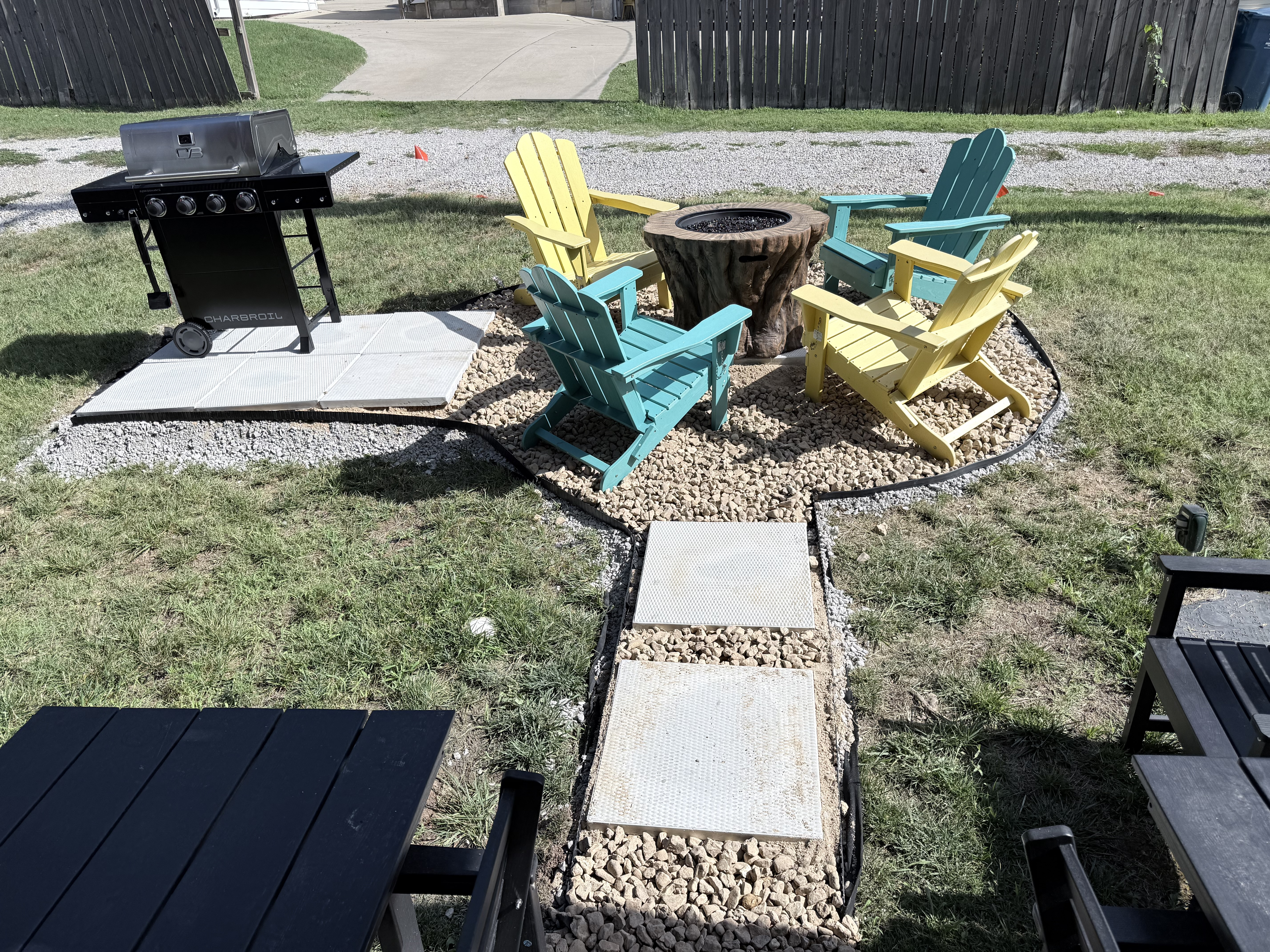 Backyard evening fun and stories