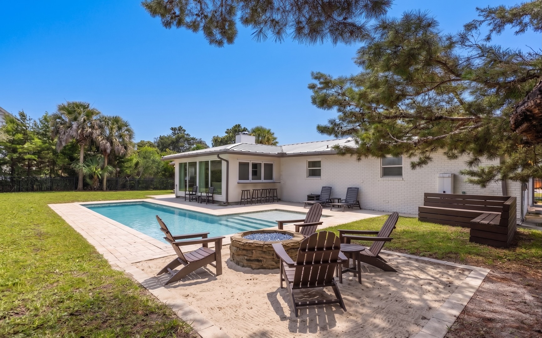 Salty Marias is where sun-drenched pool days, evenings around the fire pit, and the effortless charm of 30A come together.
