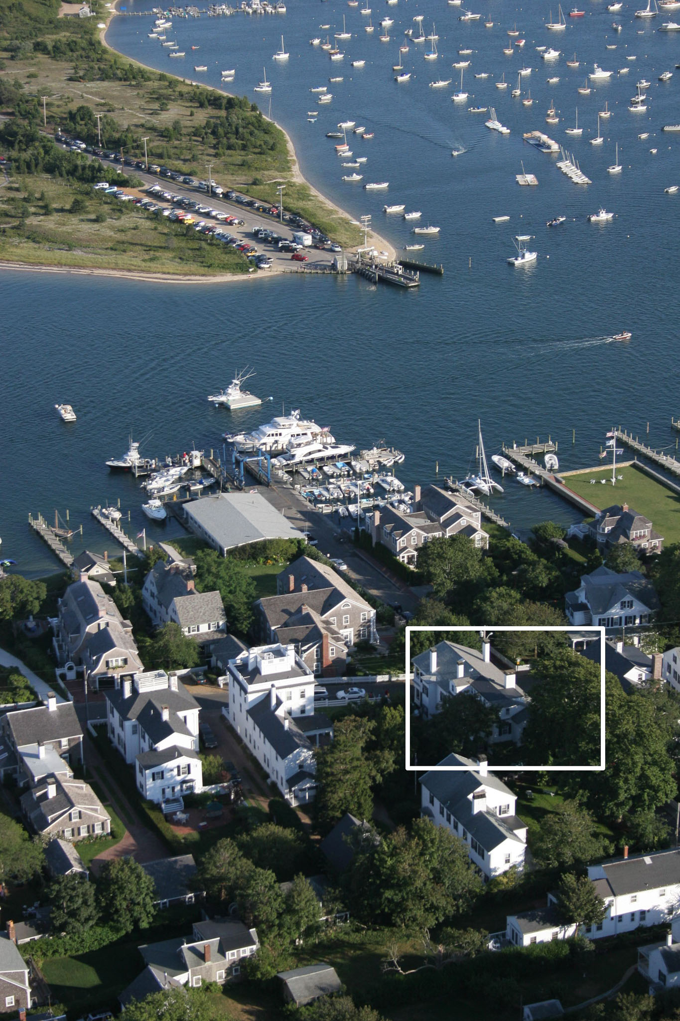 Aerial View of the house closeup