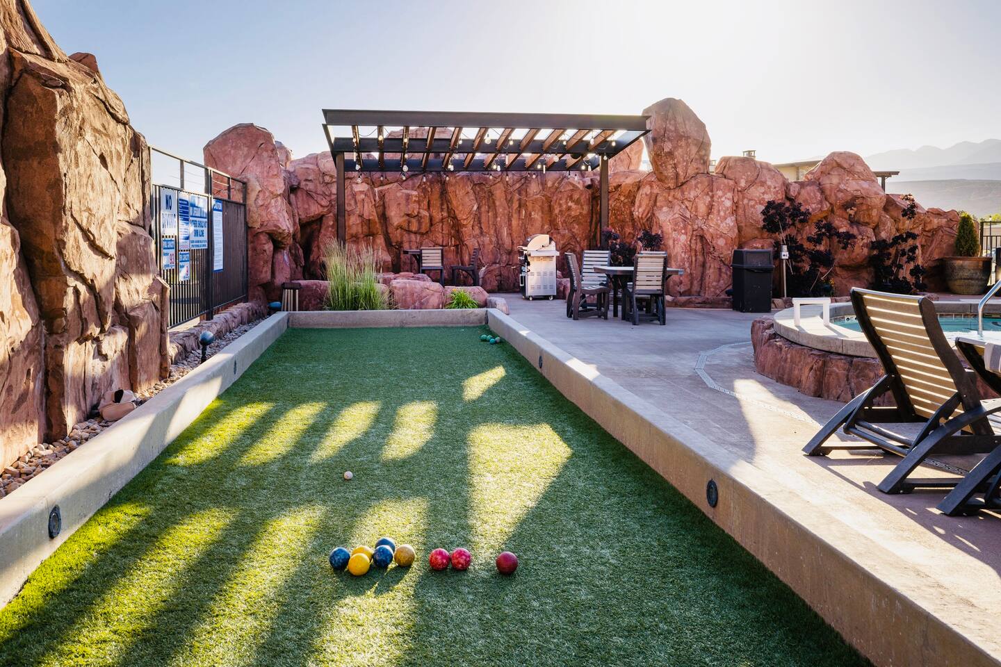 Full-size Bocce Ball court