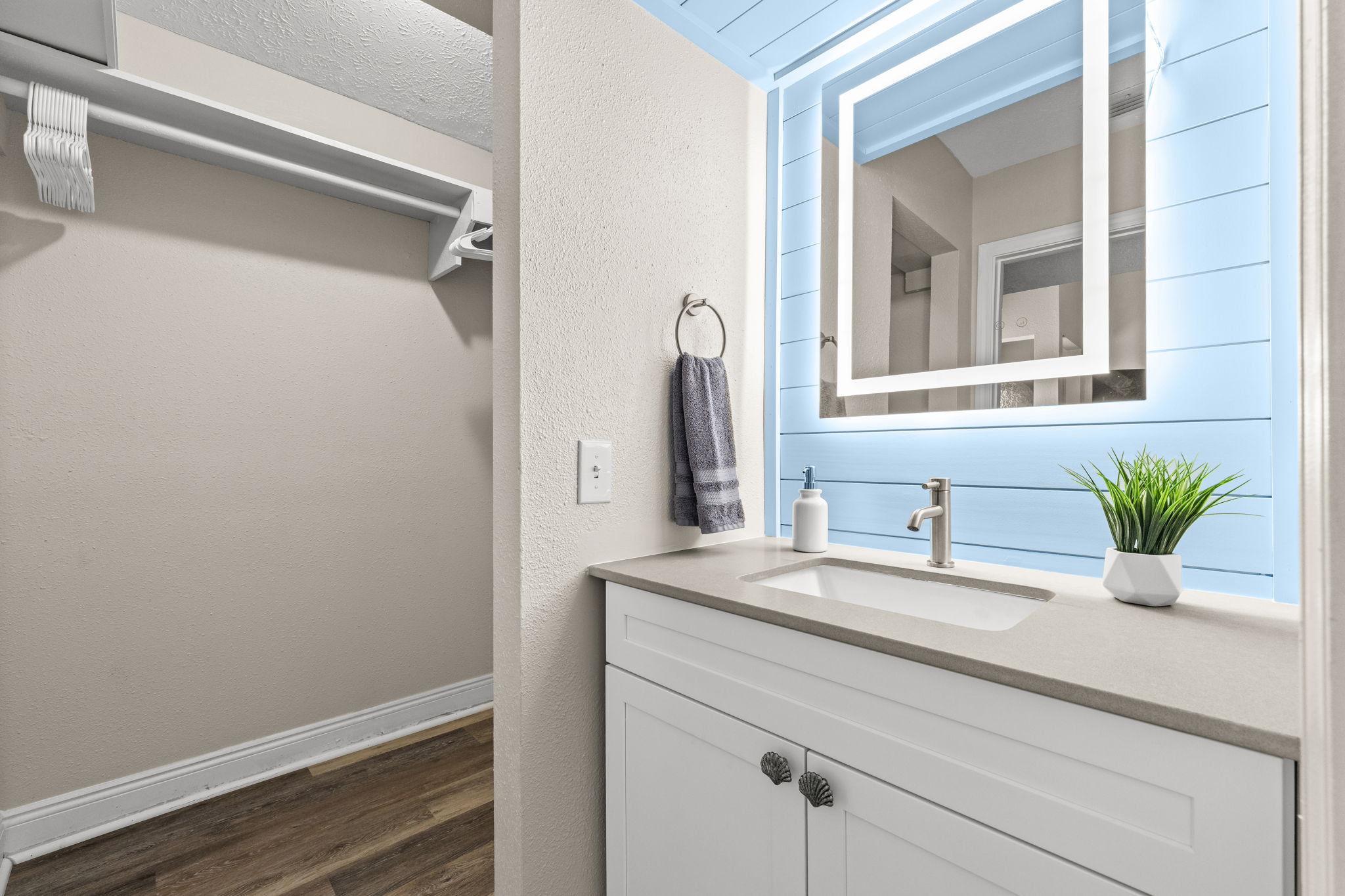 LED mirrors make getting ready a breeze!
