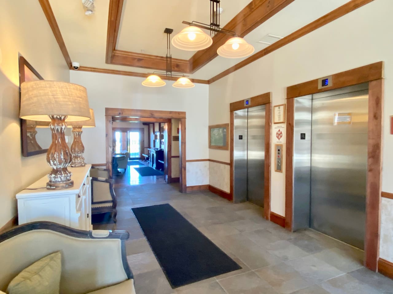 Highland House village level, locked lobby