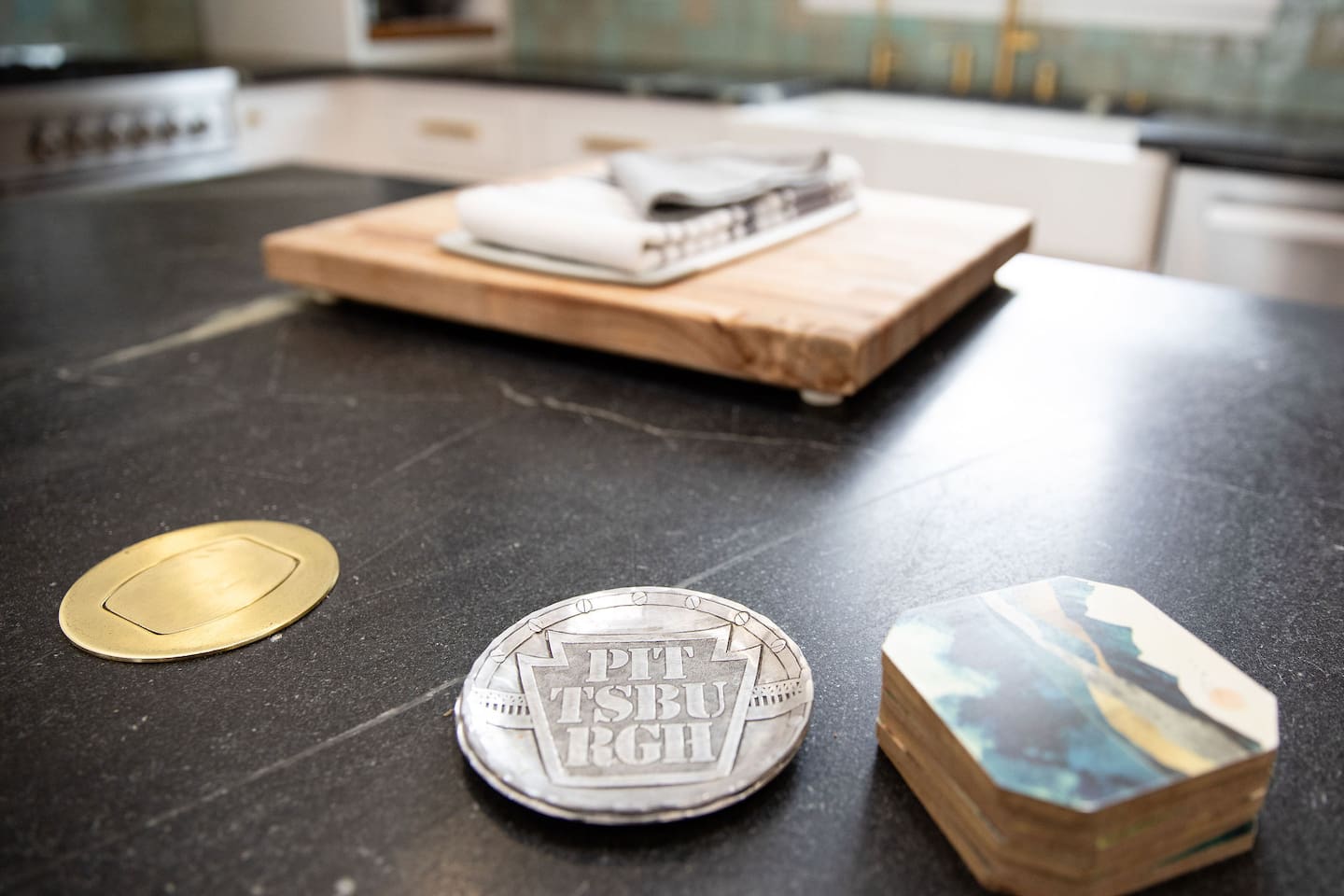 Kitchen counter top accents.