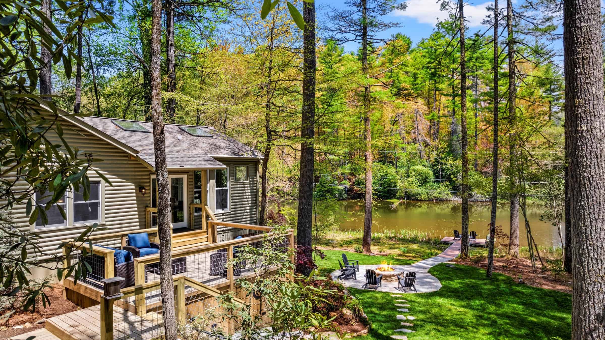 The home is intentionally designed to connect guests with each other and nature.
