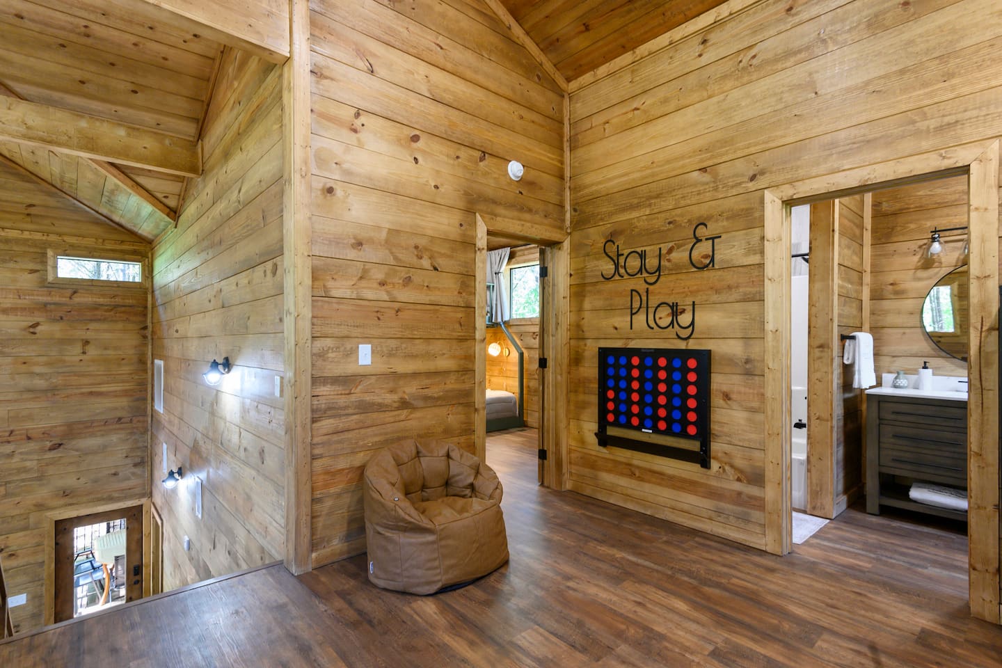 Family favorite alert! Everyone loves this cabin’s dedicated play space.