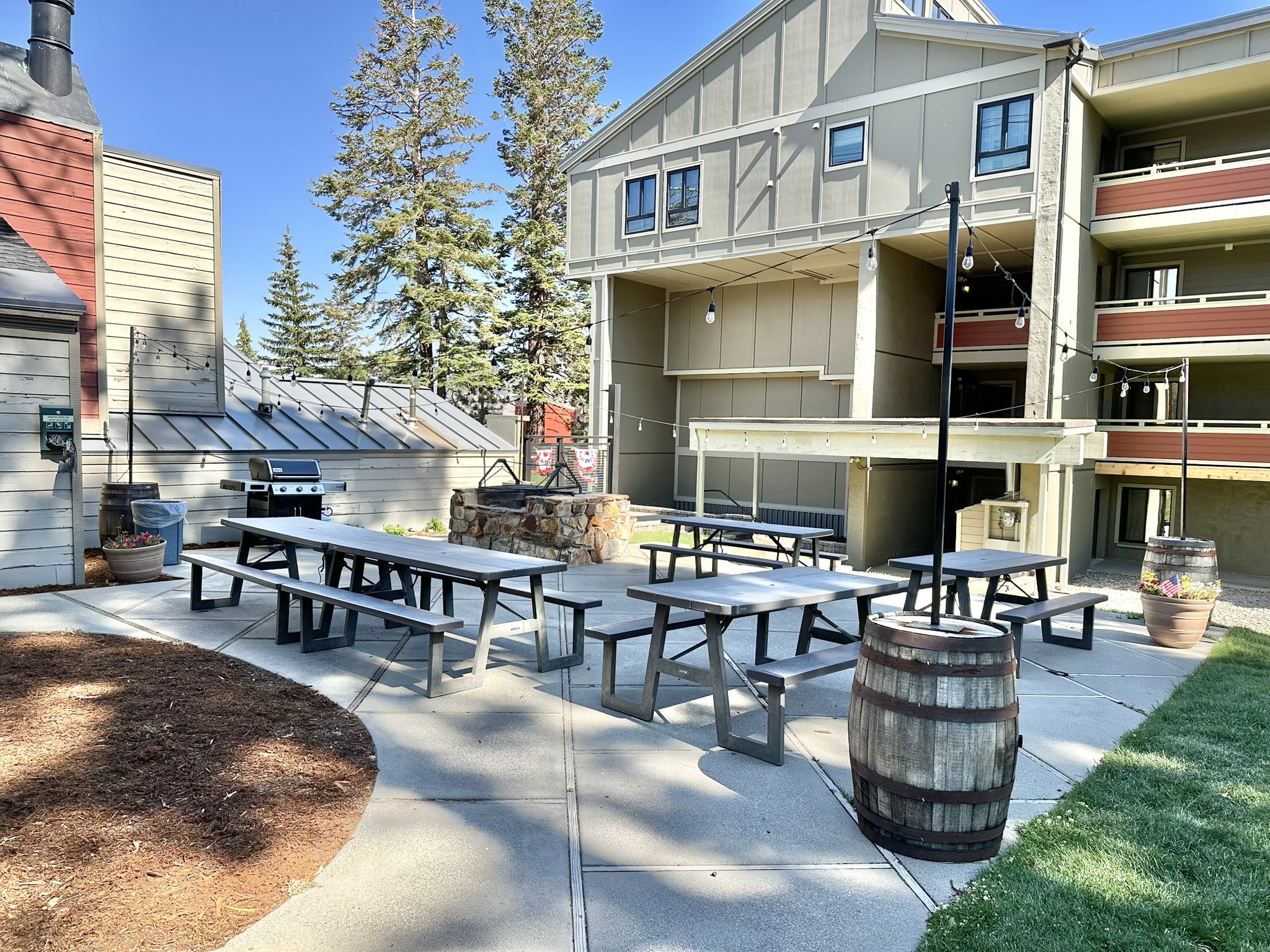 Club house picnic area