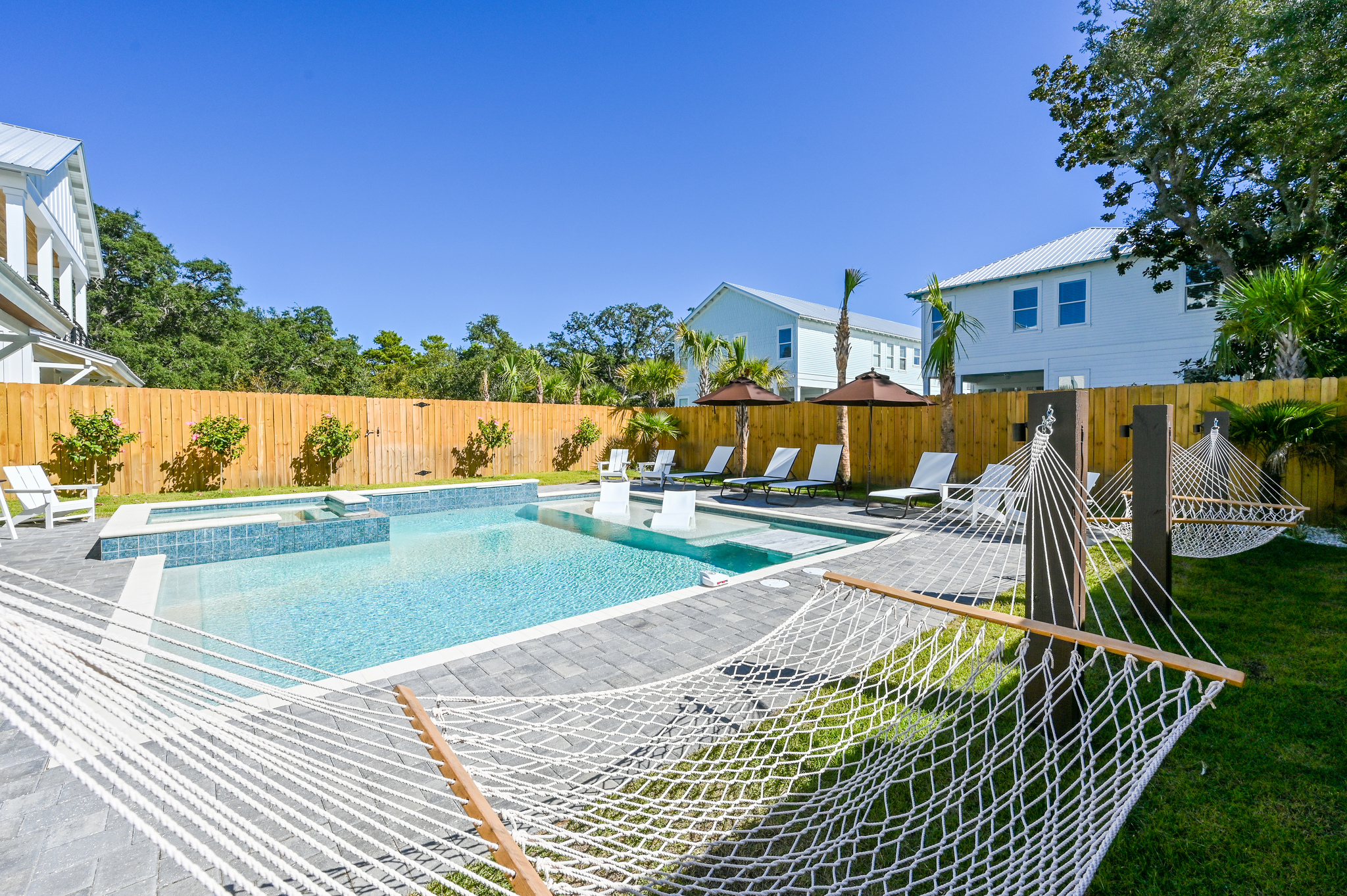 Poolside Hammocks