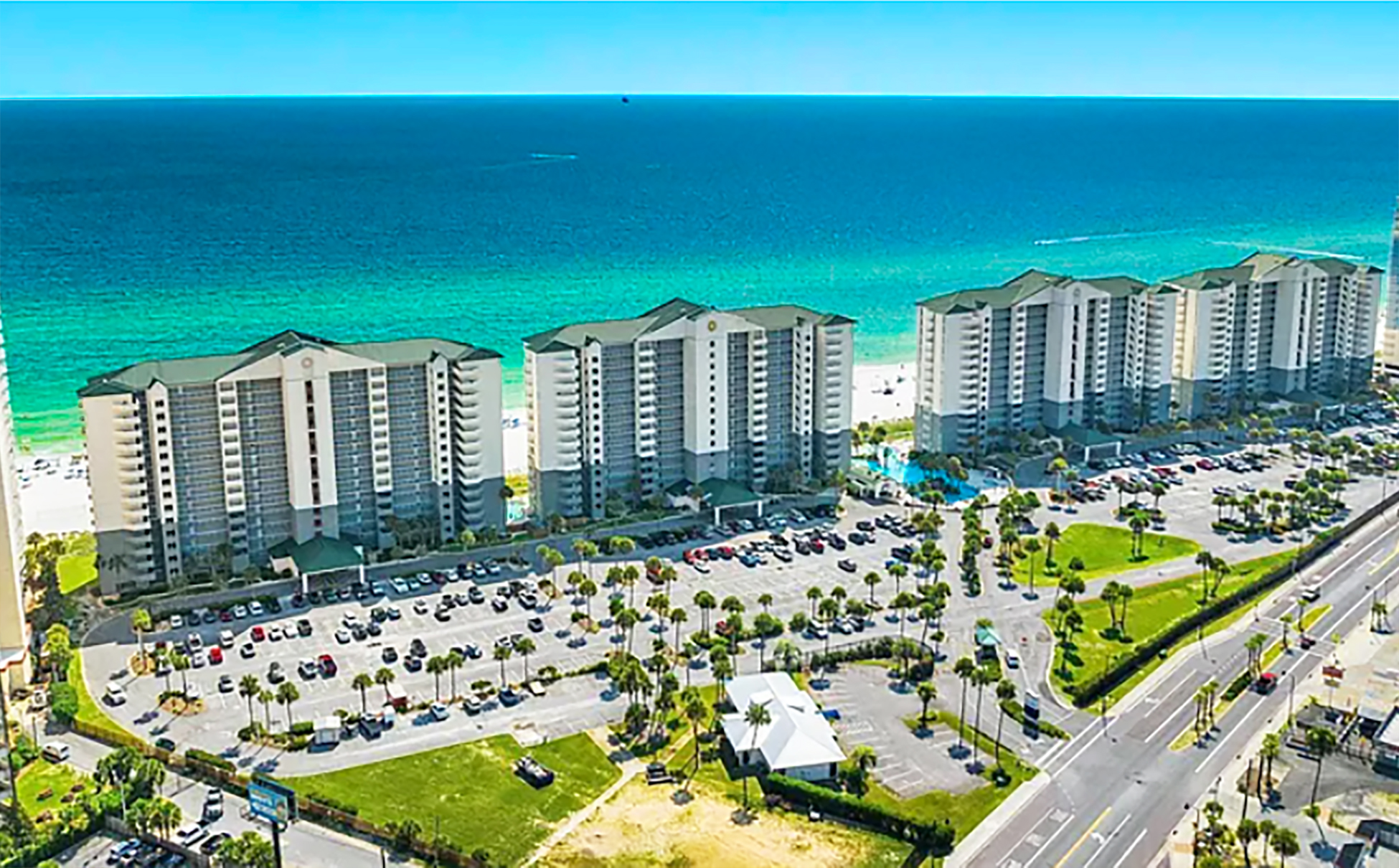 Long Beach Resort is a premier, low density, beachfront property with plenty of ground level parking.