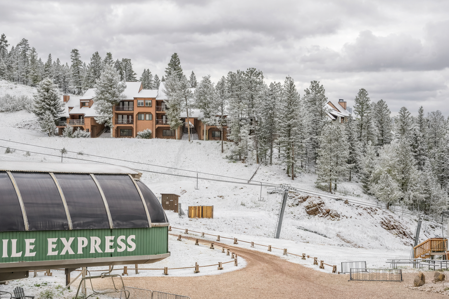 True ski-in / ski-out access at Angel Fire Resort — step outside and you’re on the mountain.