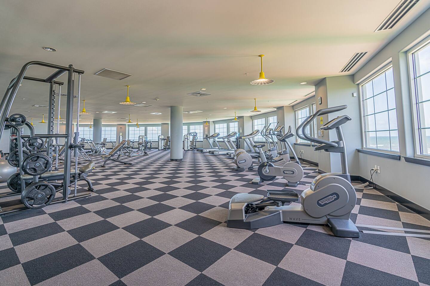 Work out while watching the waves