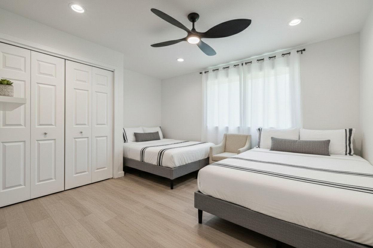 1 Queen & 1 Double  | Unit Interior Finishes & Decor May Vary