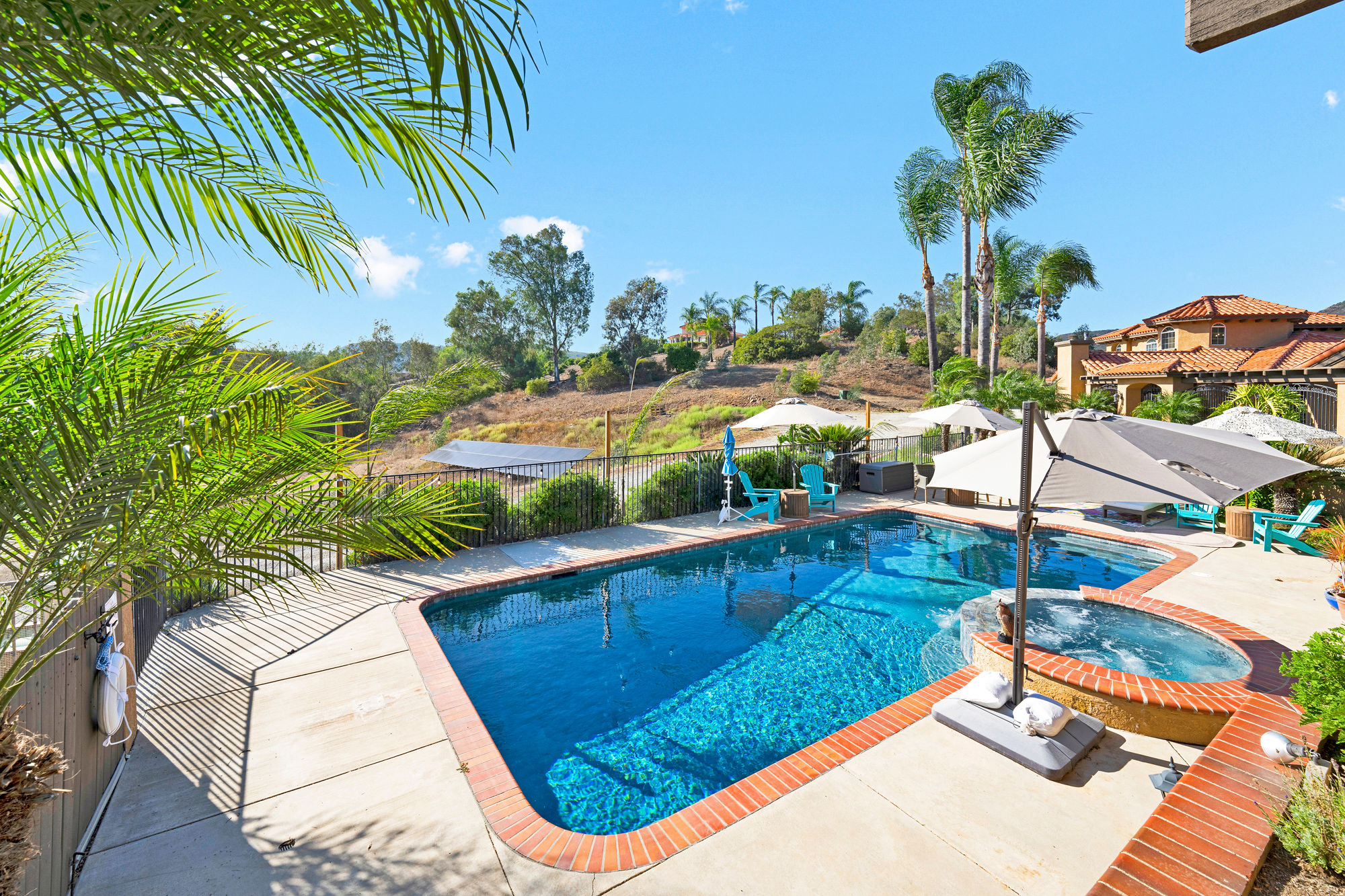 Outdoor pool for hours of entertainment