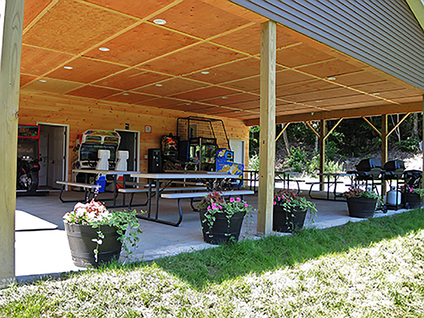 Covered Pavilion/game room/laundry room