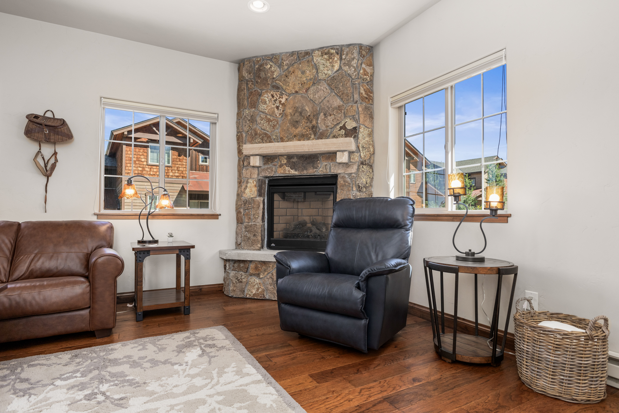 Main Level -- Living Room with Gas Fireplace