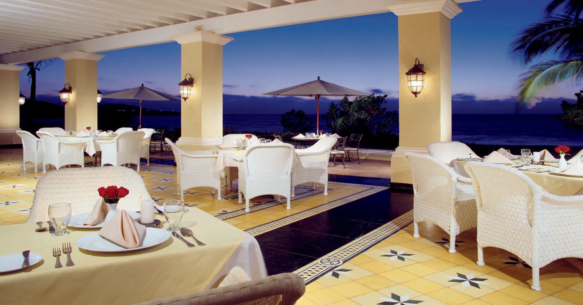 Outdoor Dining at Pueblo Bonito Emerald Bay, Vacation Travel Exclusives