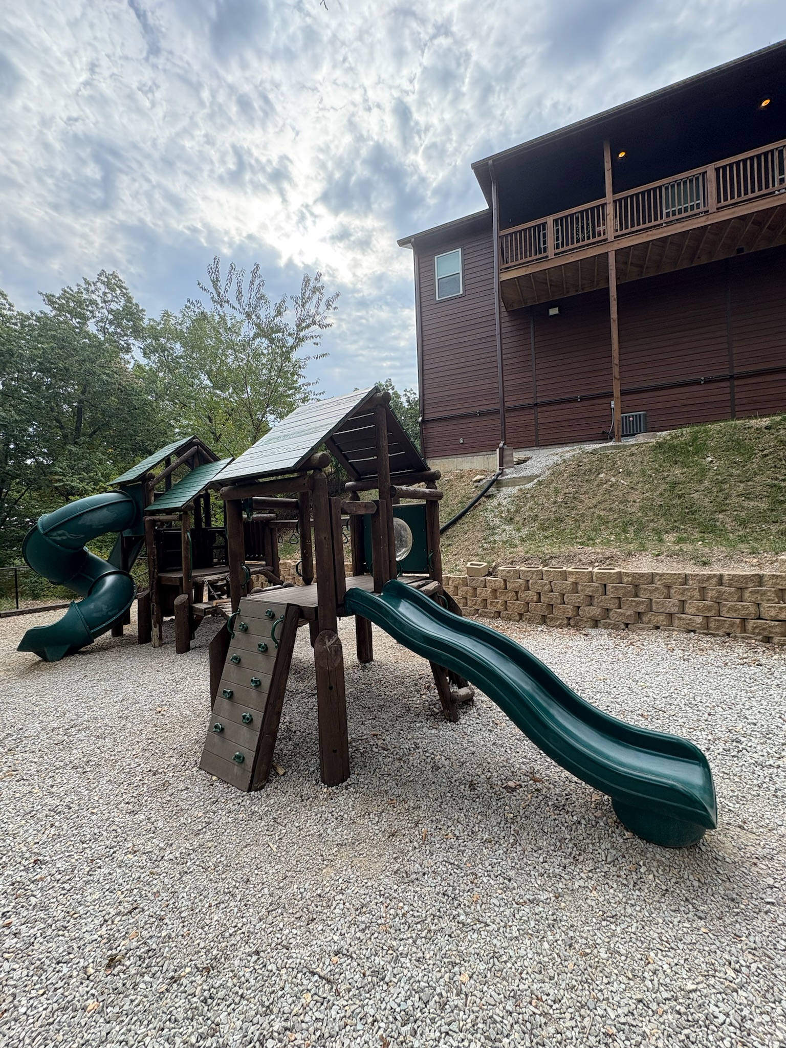 Watch the kids play from the balcony