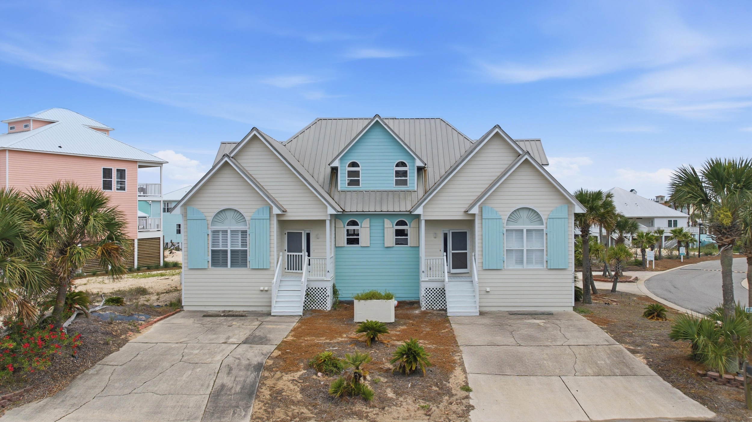 The front of the duplex. This listing is for one side. Both sides are available