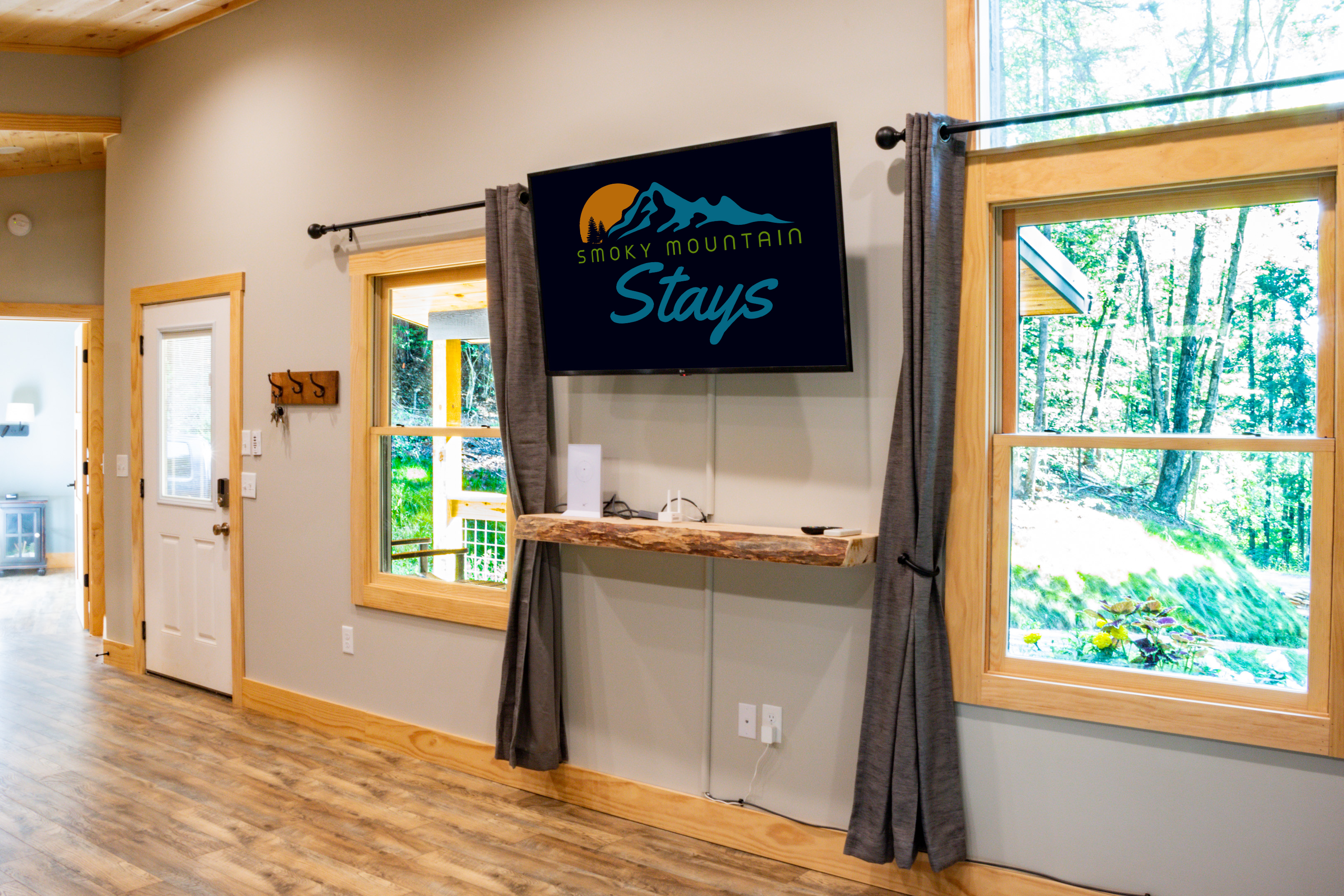 Our comfy and cozy living room perfect for a family of four